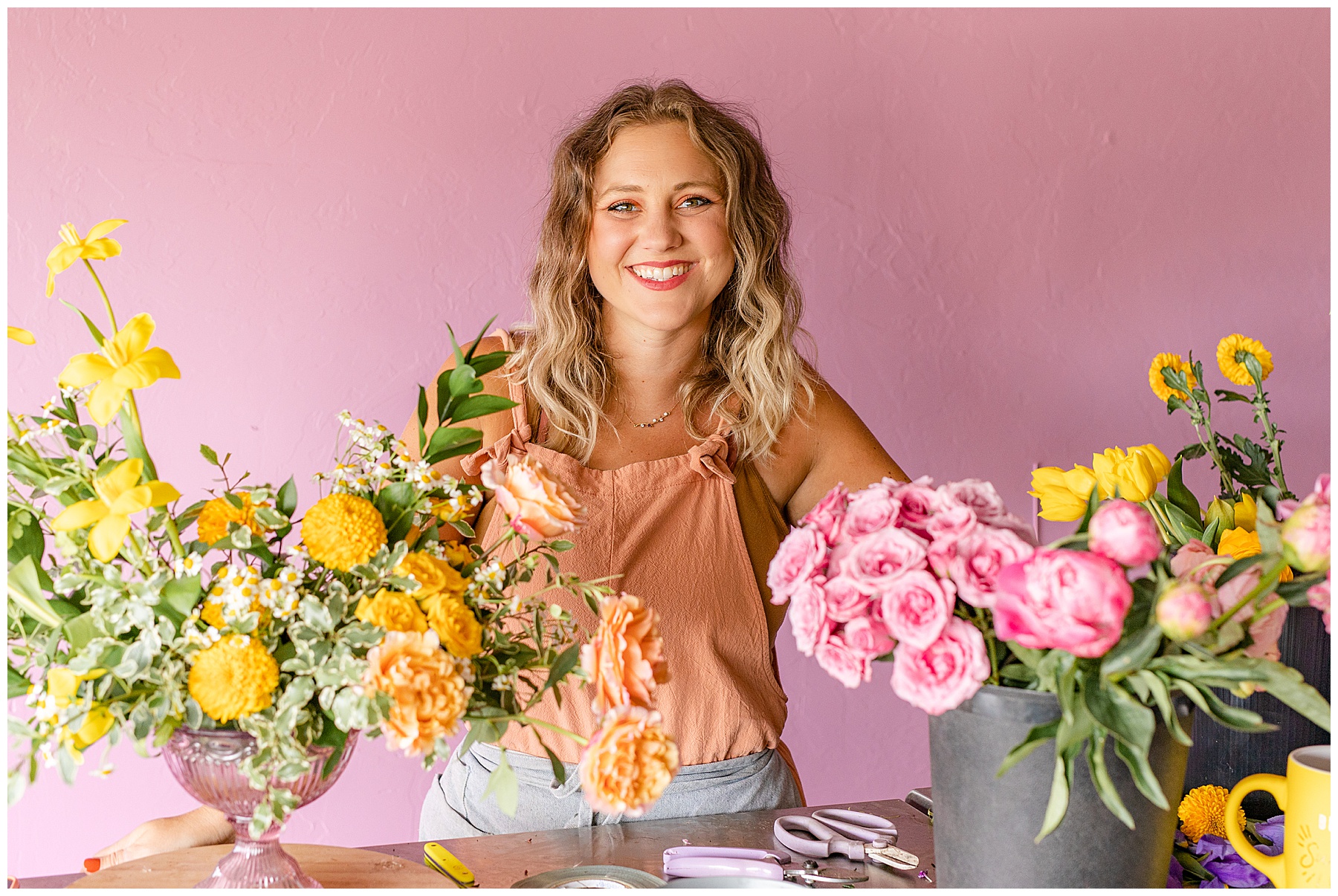 Oklahoma brand photography for a local florist.